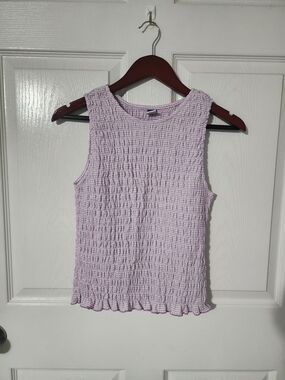 Old Navy NWOT Lavender Smocked Sleeveless Tank